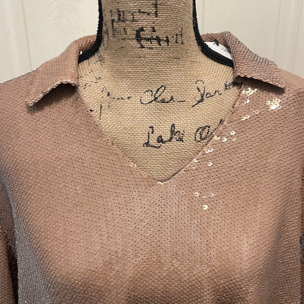 Sequined Collared Blouse - Picture 5 of 12